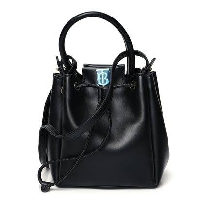 Burberry Calfskin Monogram Motif TB Bucket Black 1 of 12