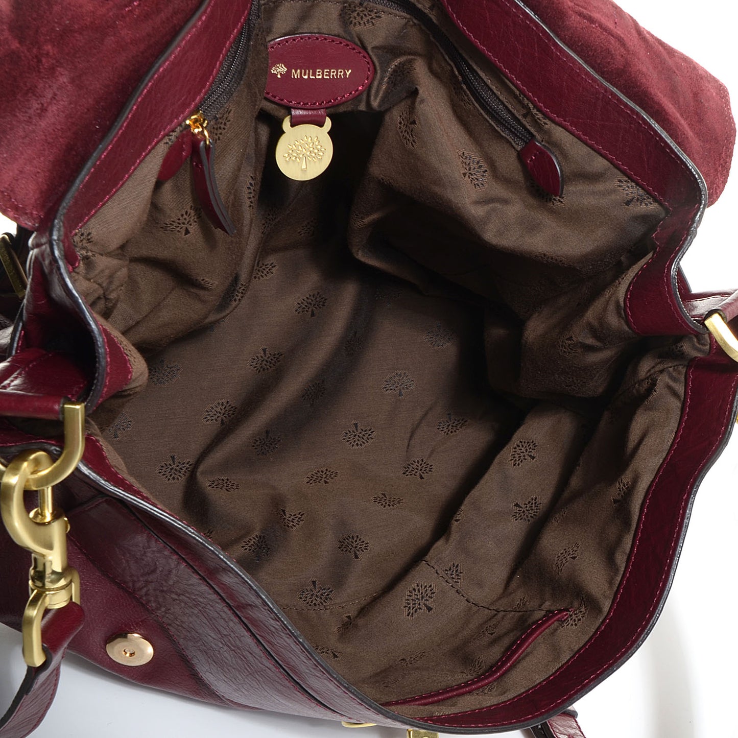 Soft Buffalo Leather Oversized Alexa Oxblood