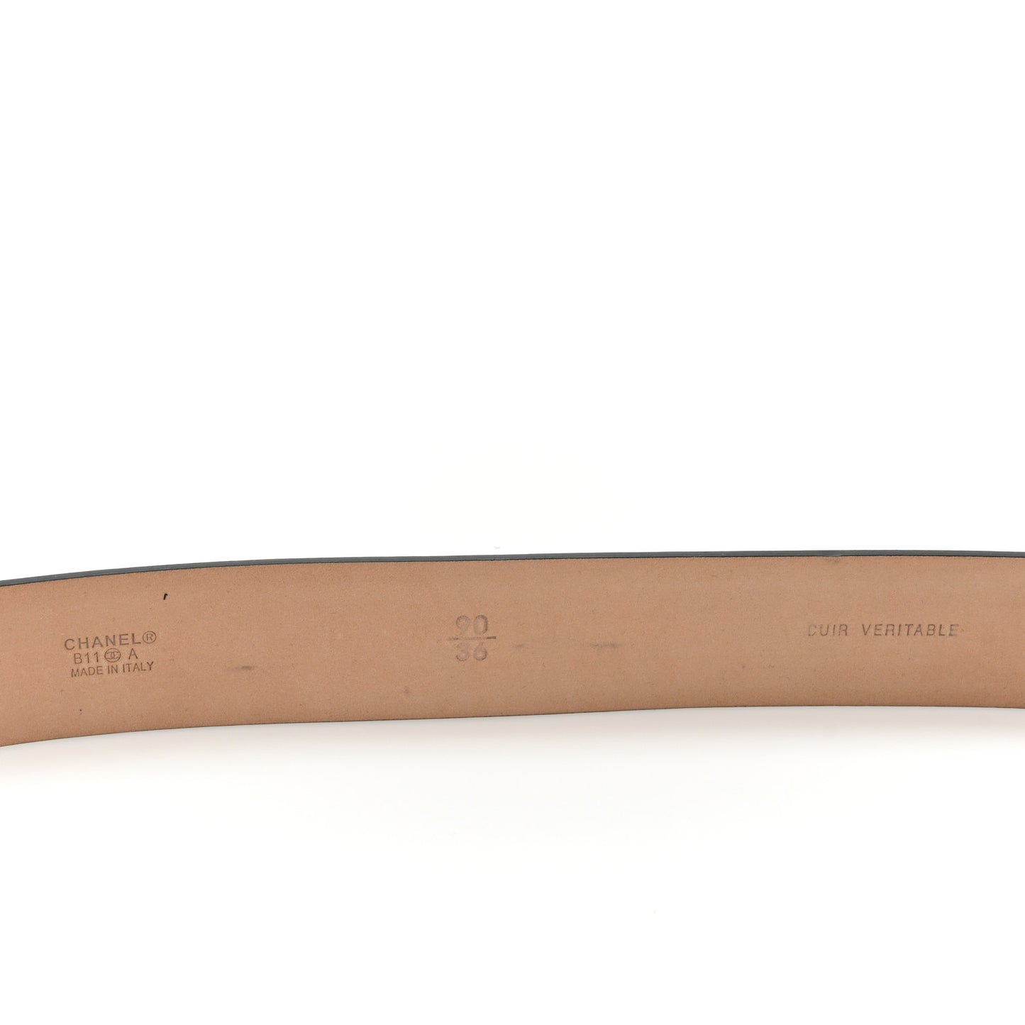 Calfskin CC Boy Belt Black