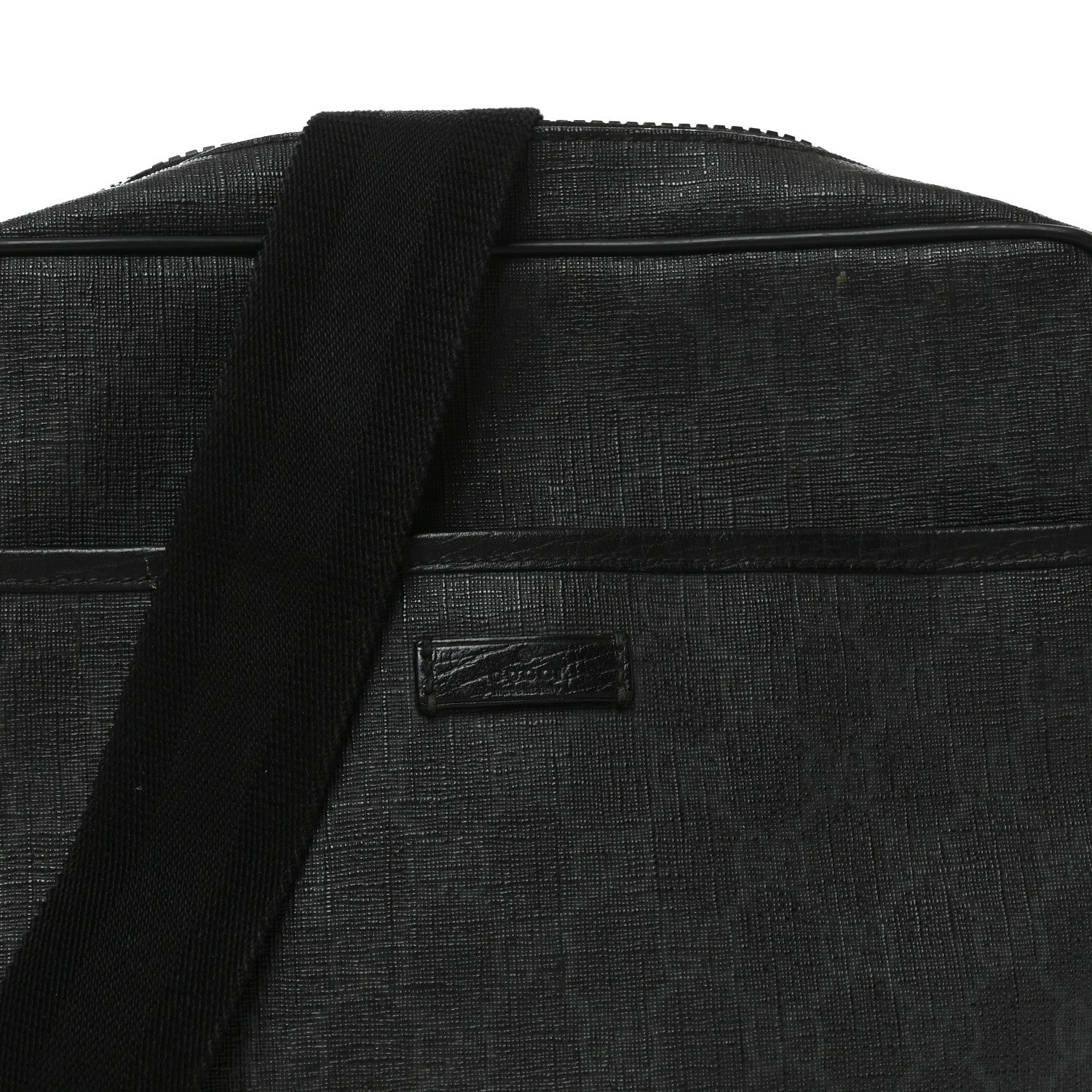 Gucci GG Supreme Monogram Messenger Bag Black Grey 8 of 10