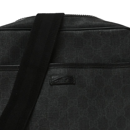 Gucci GG Supreme Monogram Messenger Bag Black Grey 8 of 10