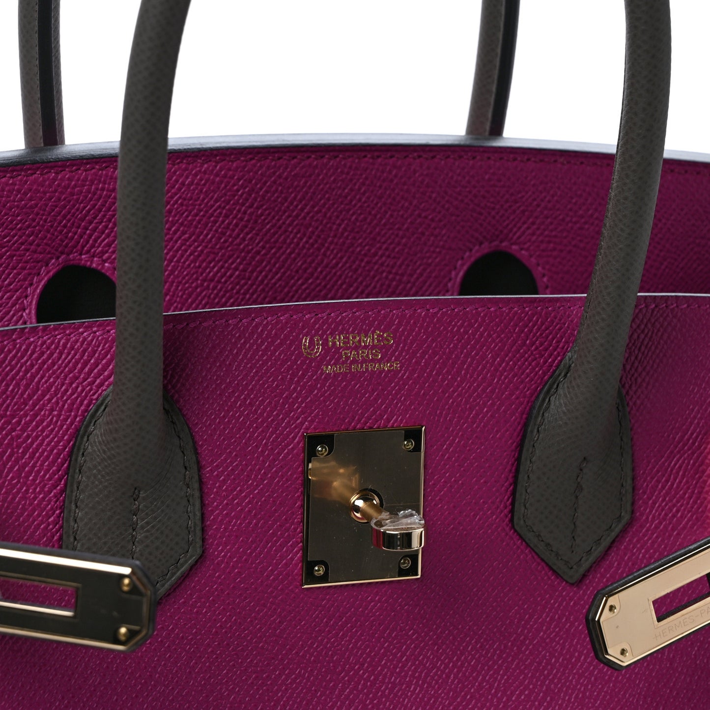 Epsom Horseshoe Birkin 30 Rose Poupre Etain