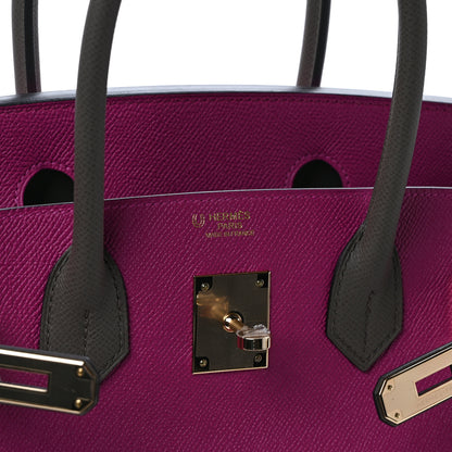 Hermes Epsom Horseshoe Birkin 30 Rose Poupre Etain 6 of 9