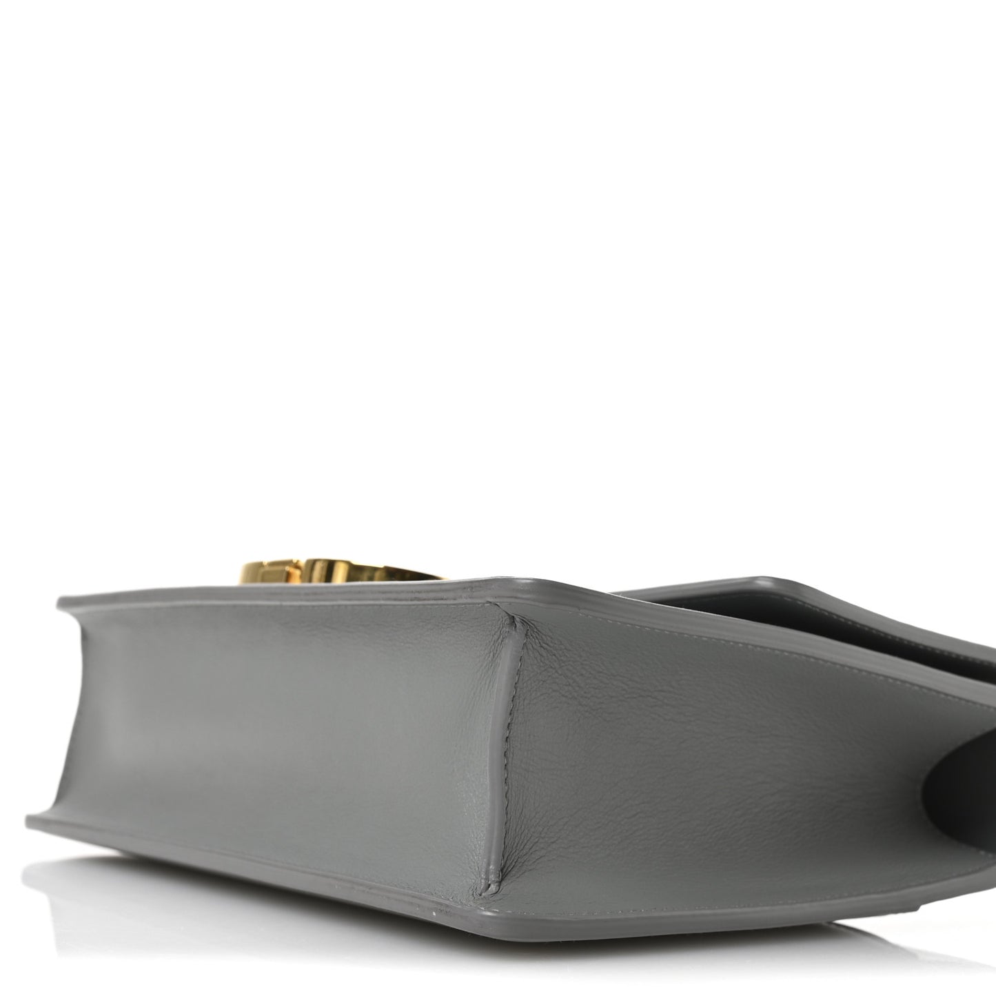 Smooth Calfskin 30 Montaigne Flap Bag Gray