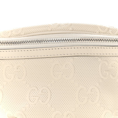 Gucci Calfskin GG Tennis Embossed Belt Bag Mystic White 8 of 11