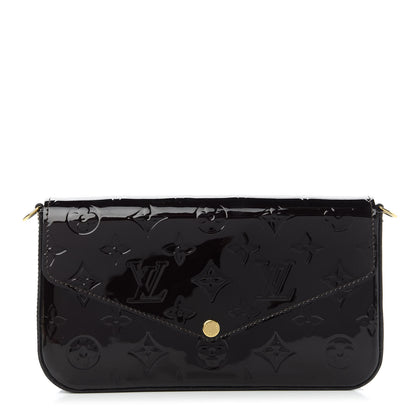 Louis Vuitton Vernis Pochette Felicie Chain Wallet Amarante 1 of 10