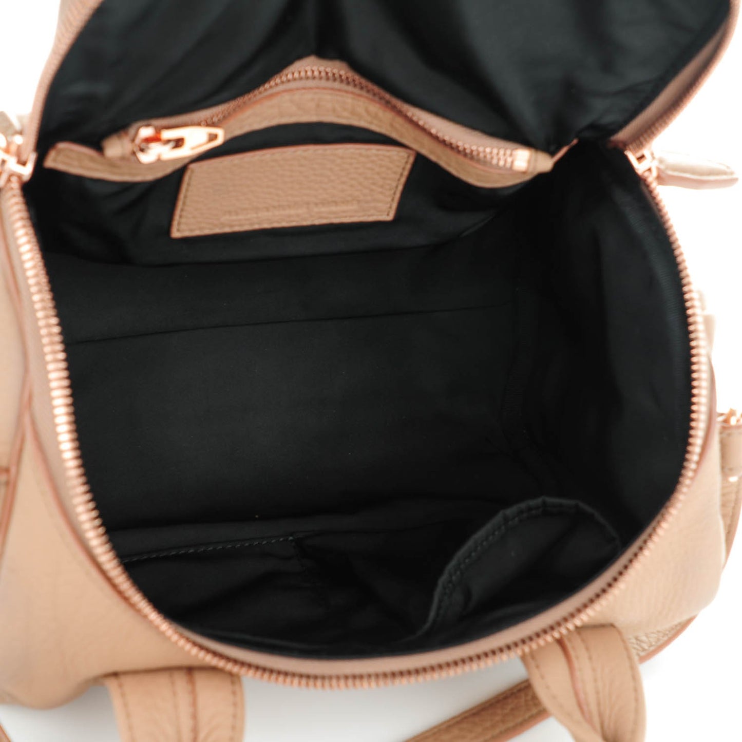 Pebbled Lambskin Rockie Truffle Rose Gold Hardware