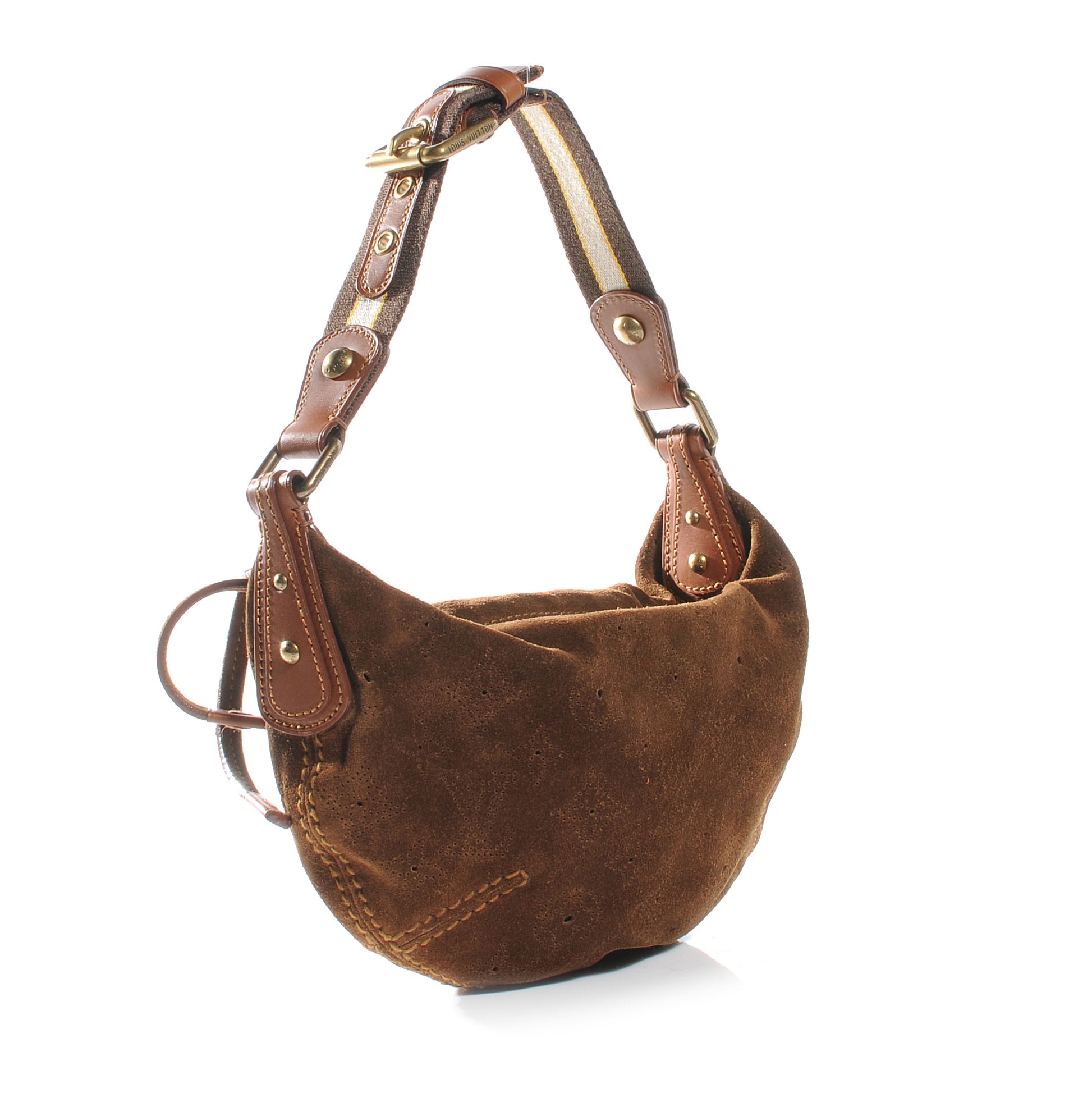 Louis Vuitton Suede Mahina Onatah Pochette Cacao 2 of 7