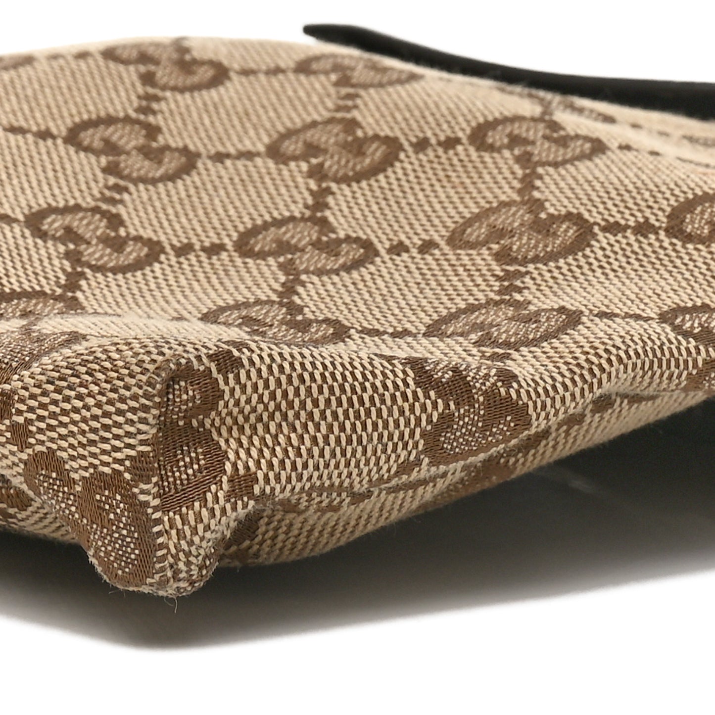GG Monogram Double Pocket Belt Bag Dark Brown