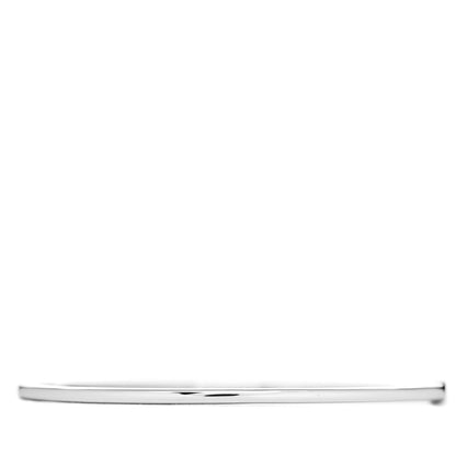 Tiffany 18K White Gold Diamond Metro Bangle Bracelet 3 of 5
