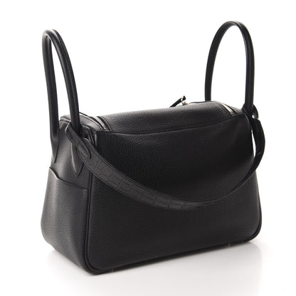 Hermes Togo Matte Niloticus Crocodile Touch Lindy 26 Black 3 of 11