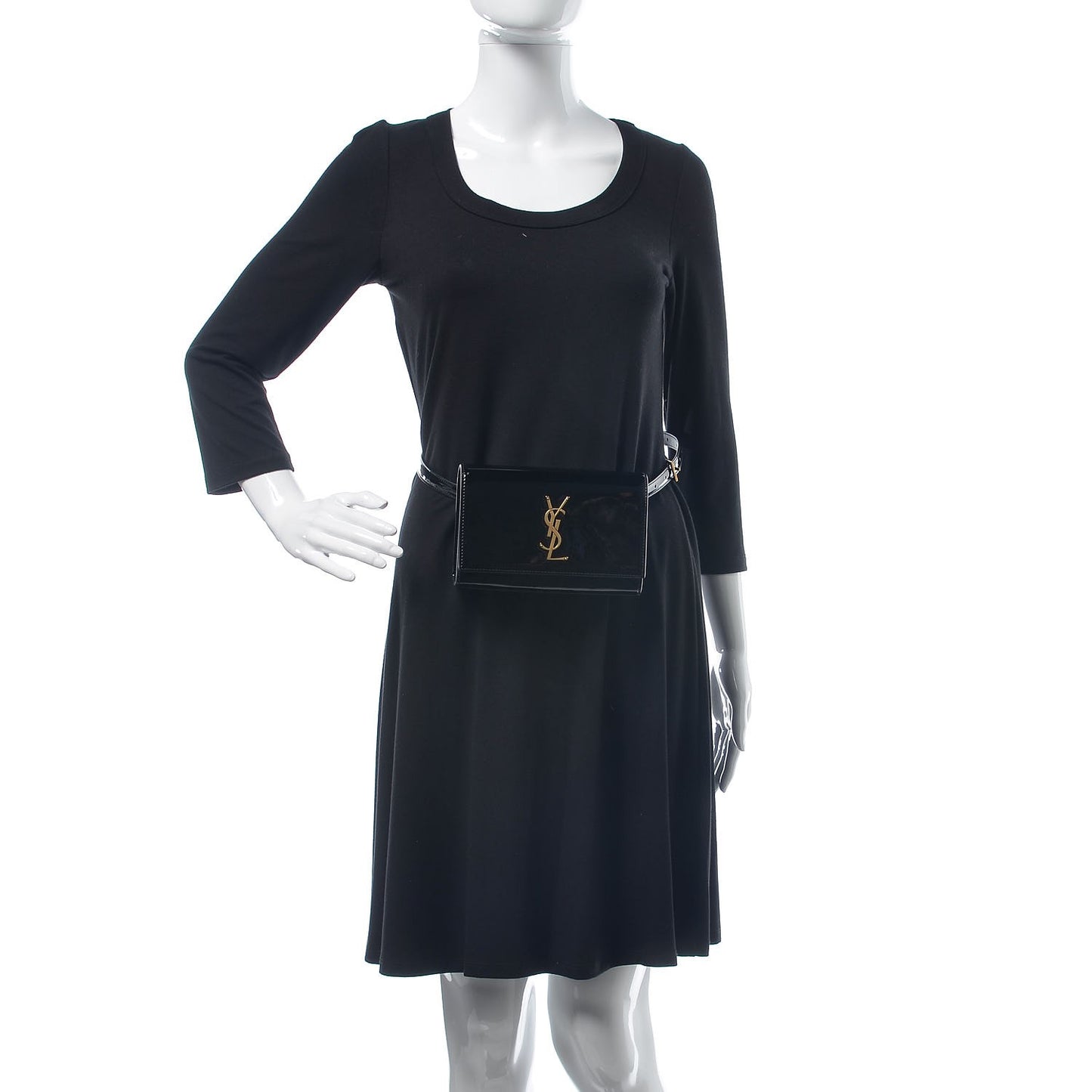 Patent Monogram Kate Belt Bag Black