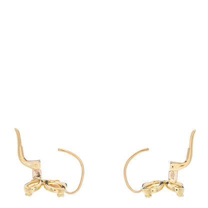 Temple St. Clair 18K Yellow Gold Yellow Sapphire Butterfly Drop Earrings 3 of 4