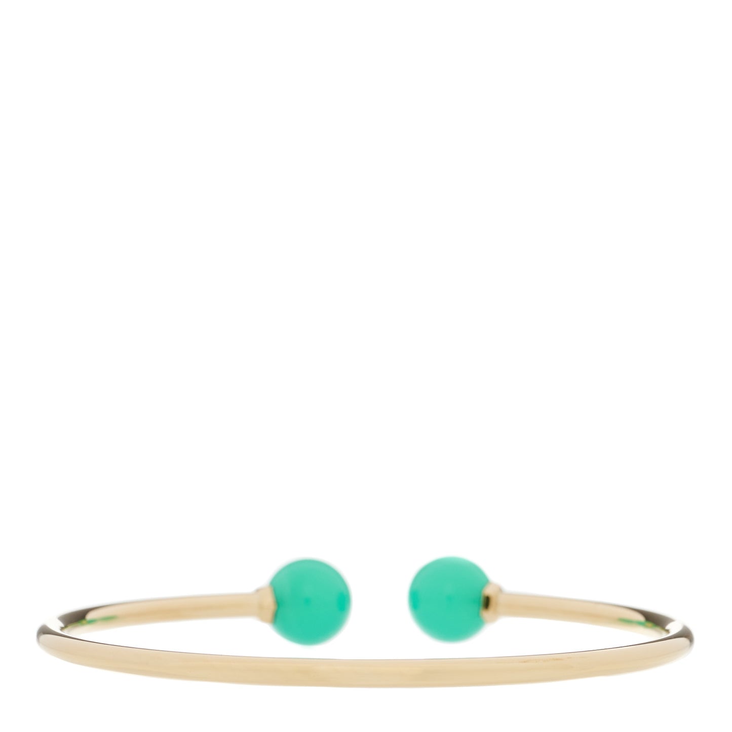 18K Yellow Gold Chrysoprase 8mm HardWear Ball Wire Bracelet