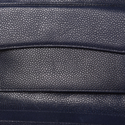 Chanel Metallic Caviar Quilted Reissue Long Flap Wallet Navy Blue 14 of 16