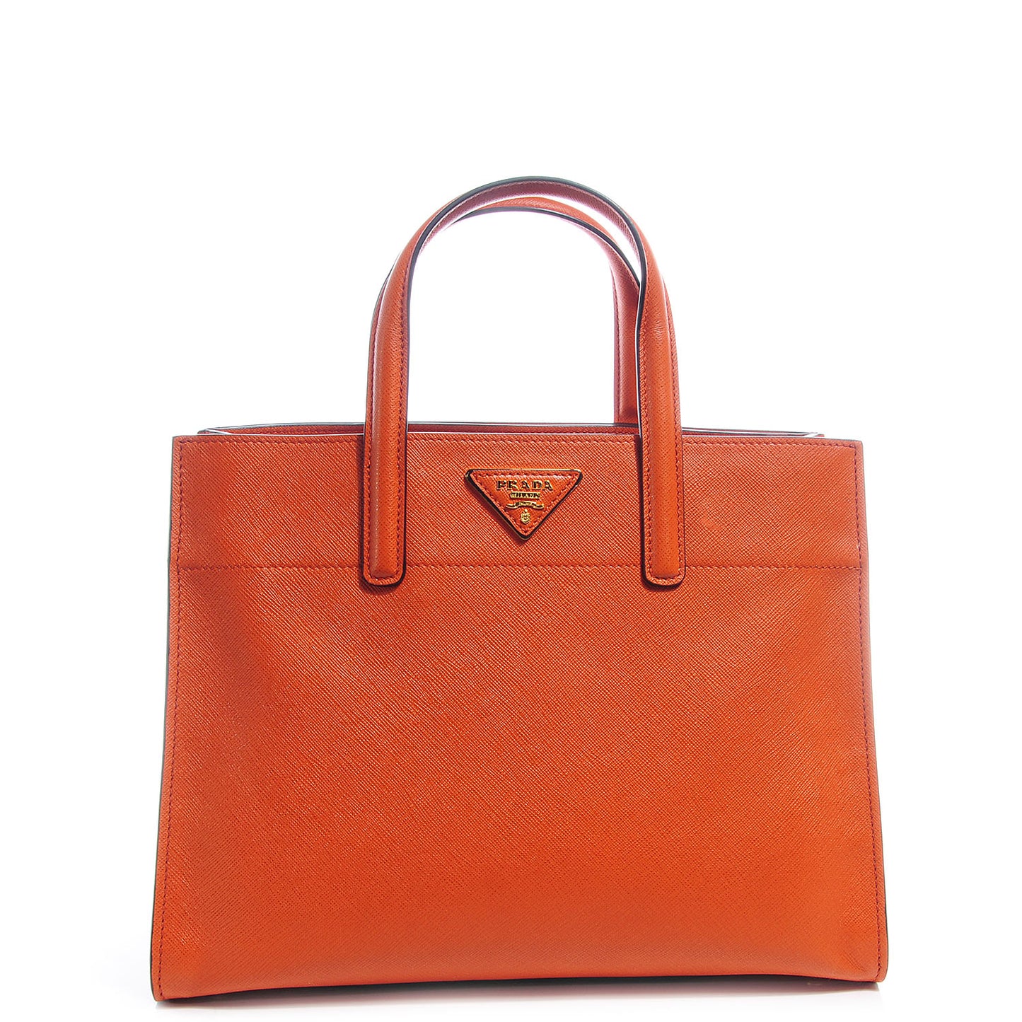 Saffiano Small Soft Tote Papaya
