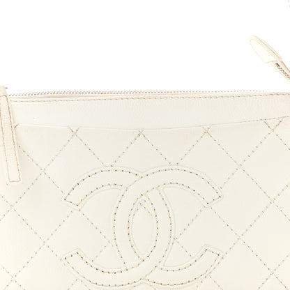 Chanel Caviar Quilted Timeless CC Shoulder Bag White 8 of 22