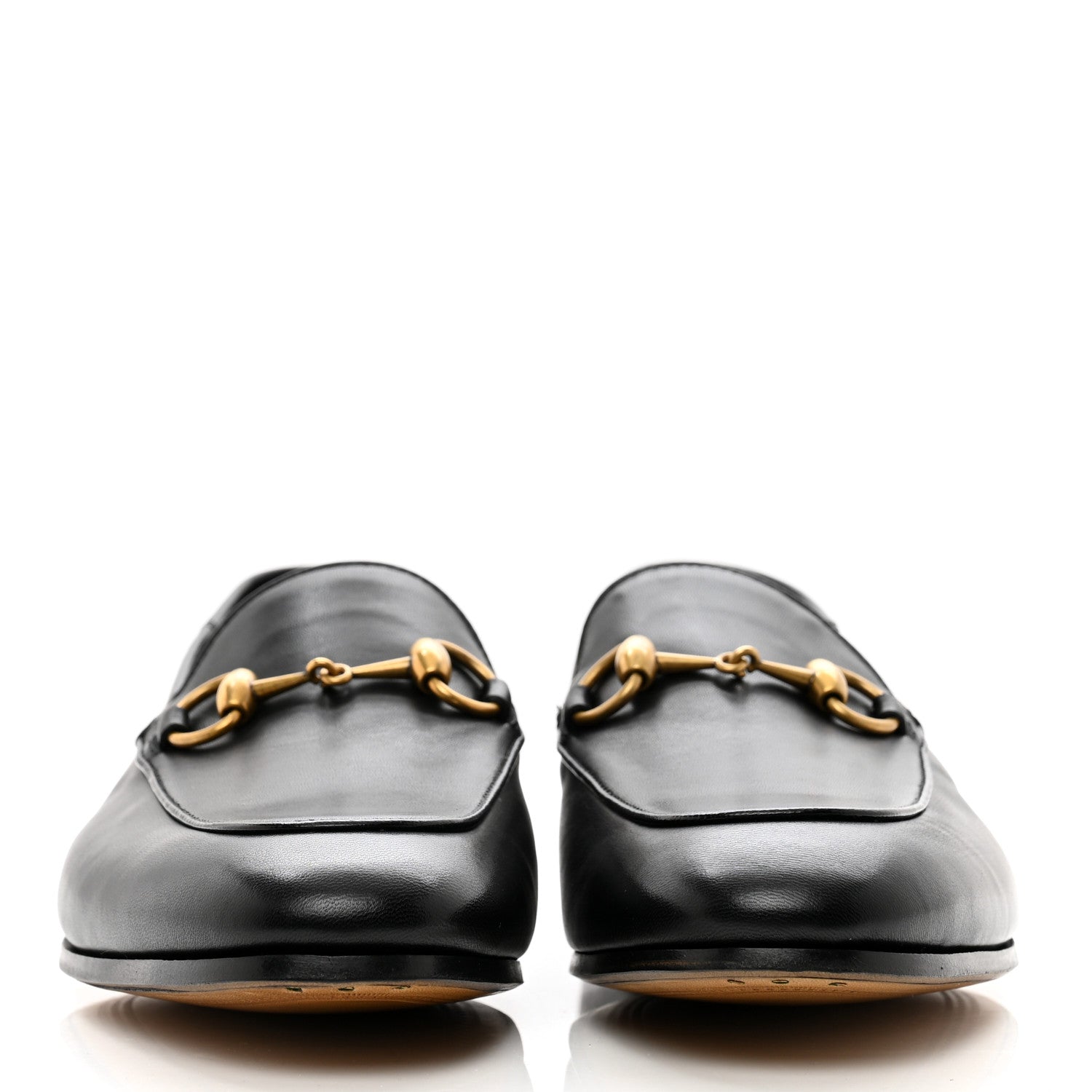 Gucci Lambskin Mens Brixton Horsebit Loafers 5.5 Black 2 of 9