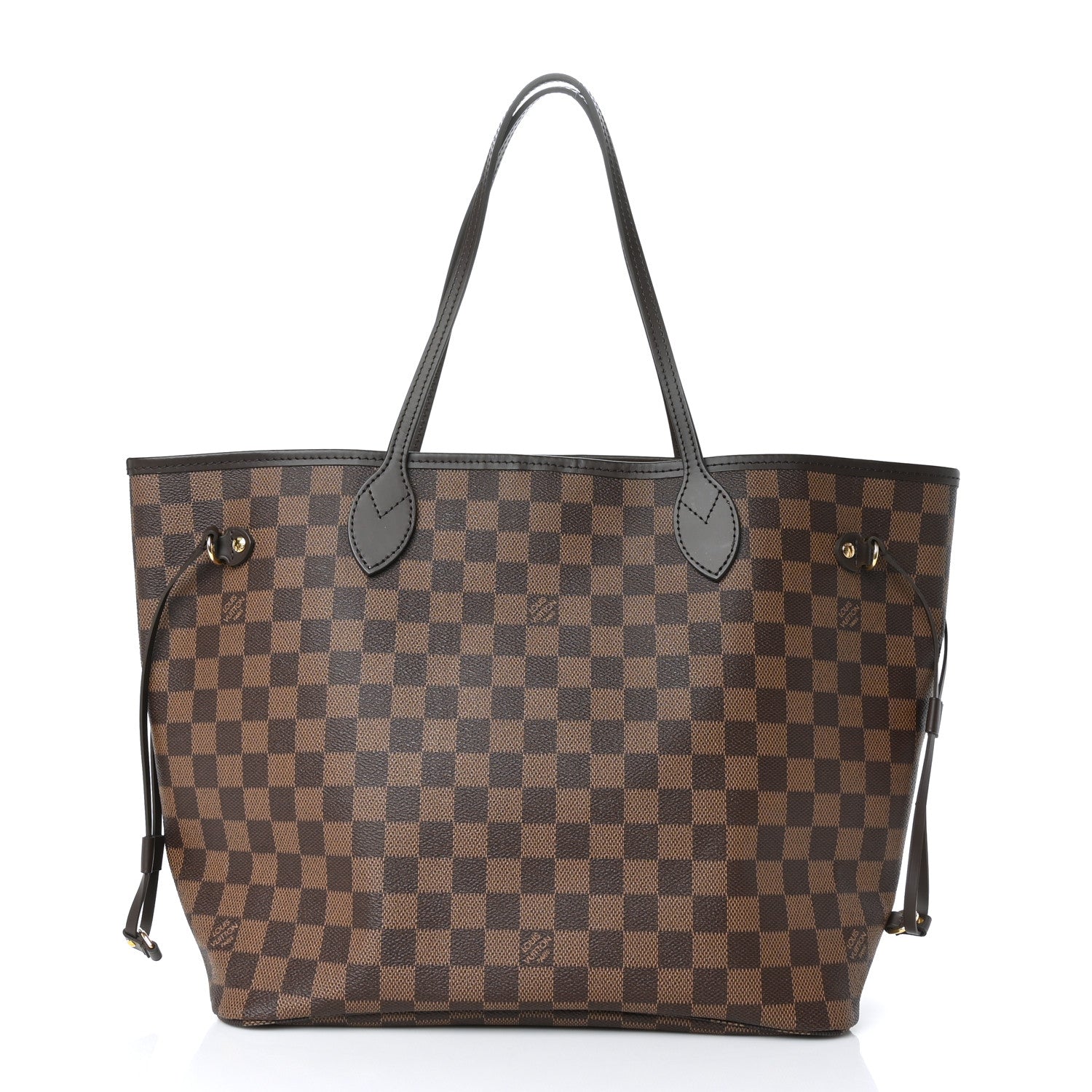 Louis Vuitton Damier Ebene Neo Neverfull MM Rose Ballerine 1 of 8