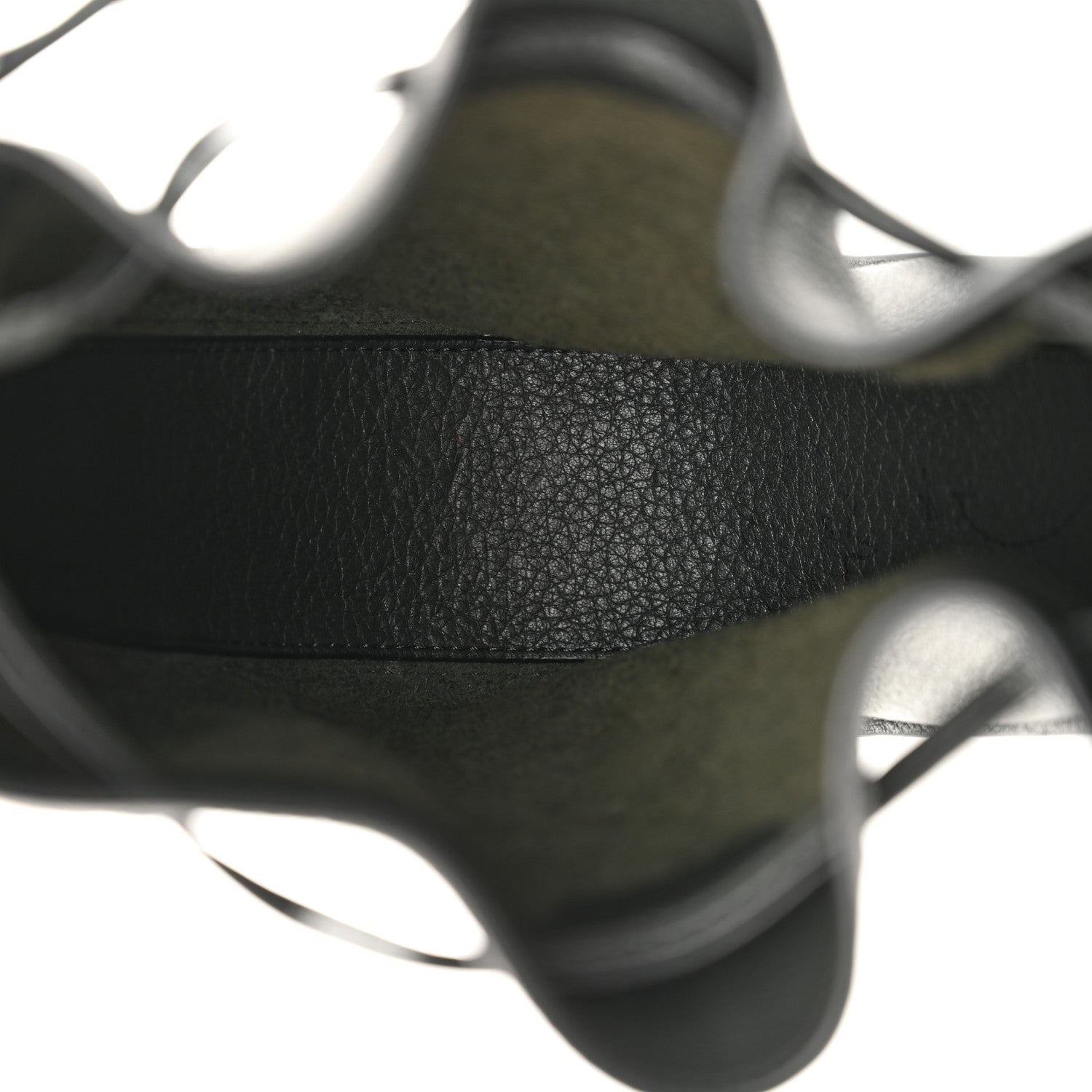 The Row Grained Calfskin Drawstring Pouch Grey 5 of 10