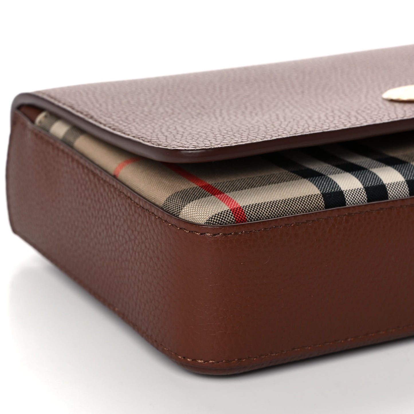 Calfskin Vintage Check New Hampshire Bag Archive Beige Tan