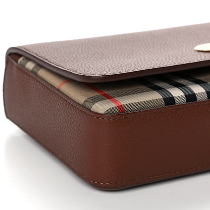 Burberry Calfskin Vintage Check New Hampshire Bag Archive Beige Tan 9 of 13