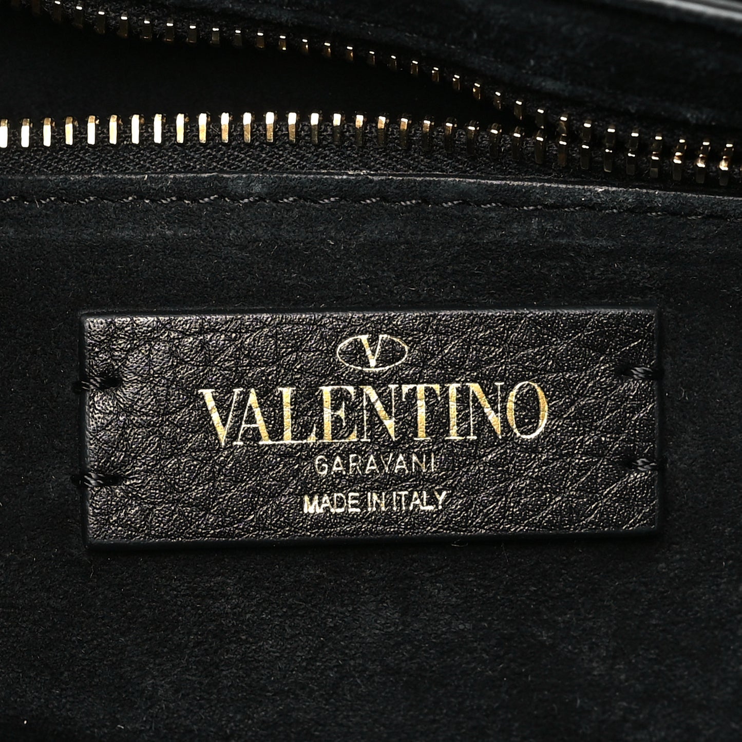 Grained Calfskin Large Roman Stud Shoulder Bag Black