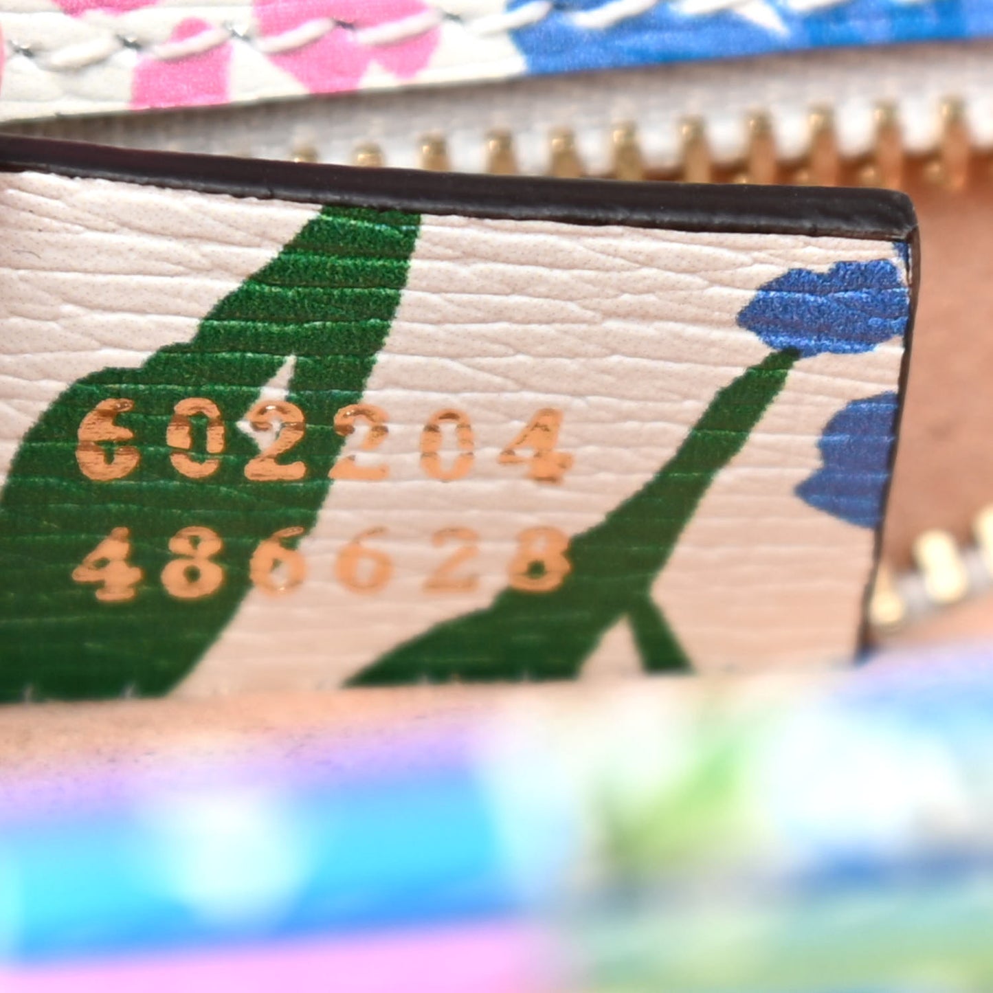 X KEN SCOTT New Shangai Calfskin Jardin D'Avril Floral Print Horsebit 1955 Shoulder Bag Ivory Pink Wild Rose