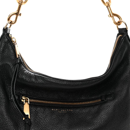 Marc Jacobs Pebbled Calfskin Hobo Black 8 of 12
