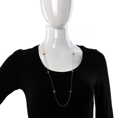 David Yurman 18K Yellow Gold Diamond Citrine Chatelaine Long Station Necklace 2 of 4