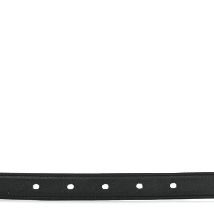 Saint Laurent Smooth Calfskin Monogram Square Buckle Belt 80 32 Black 3 of 6