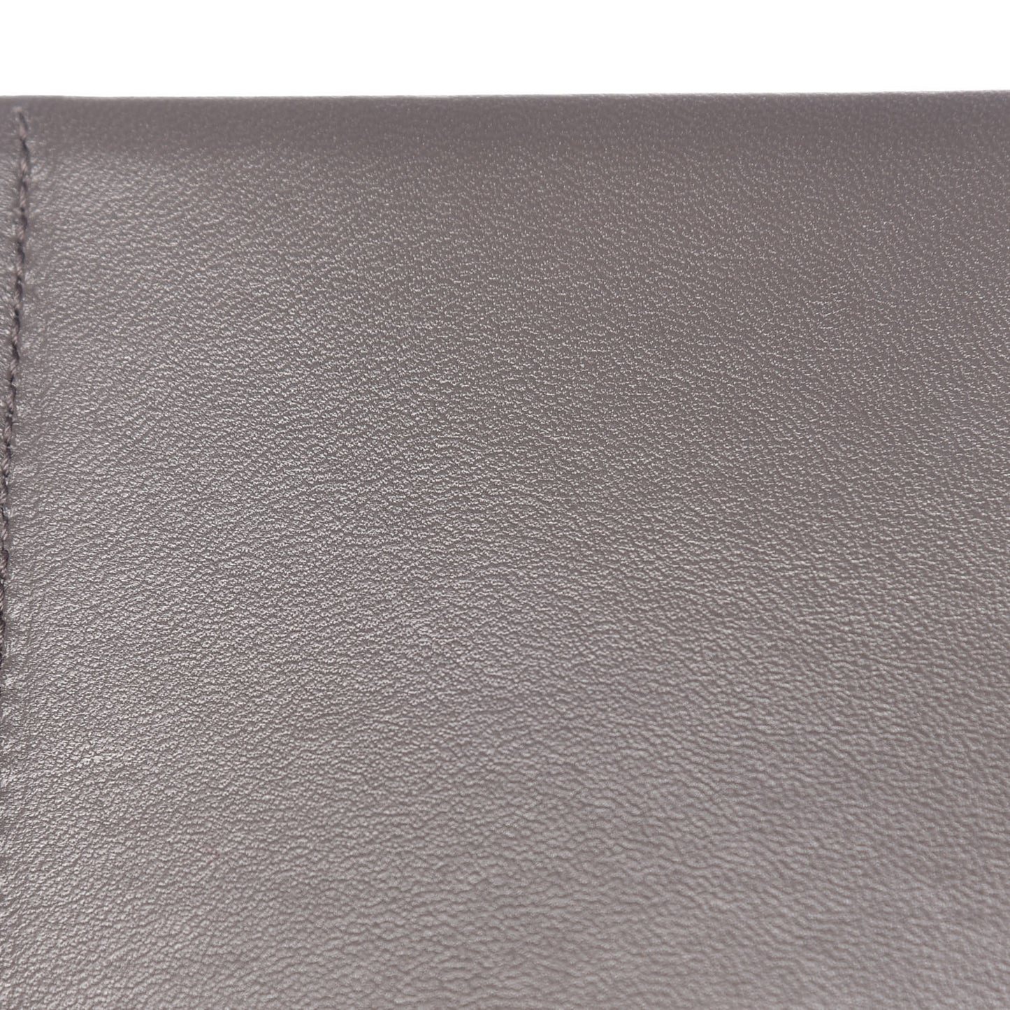 Calfskin Crocodile Embossed Kate Monogram Tassel Chain Wallet Fog