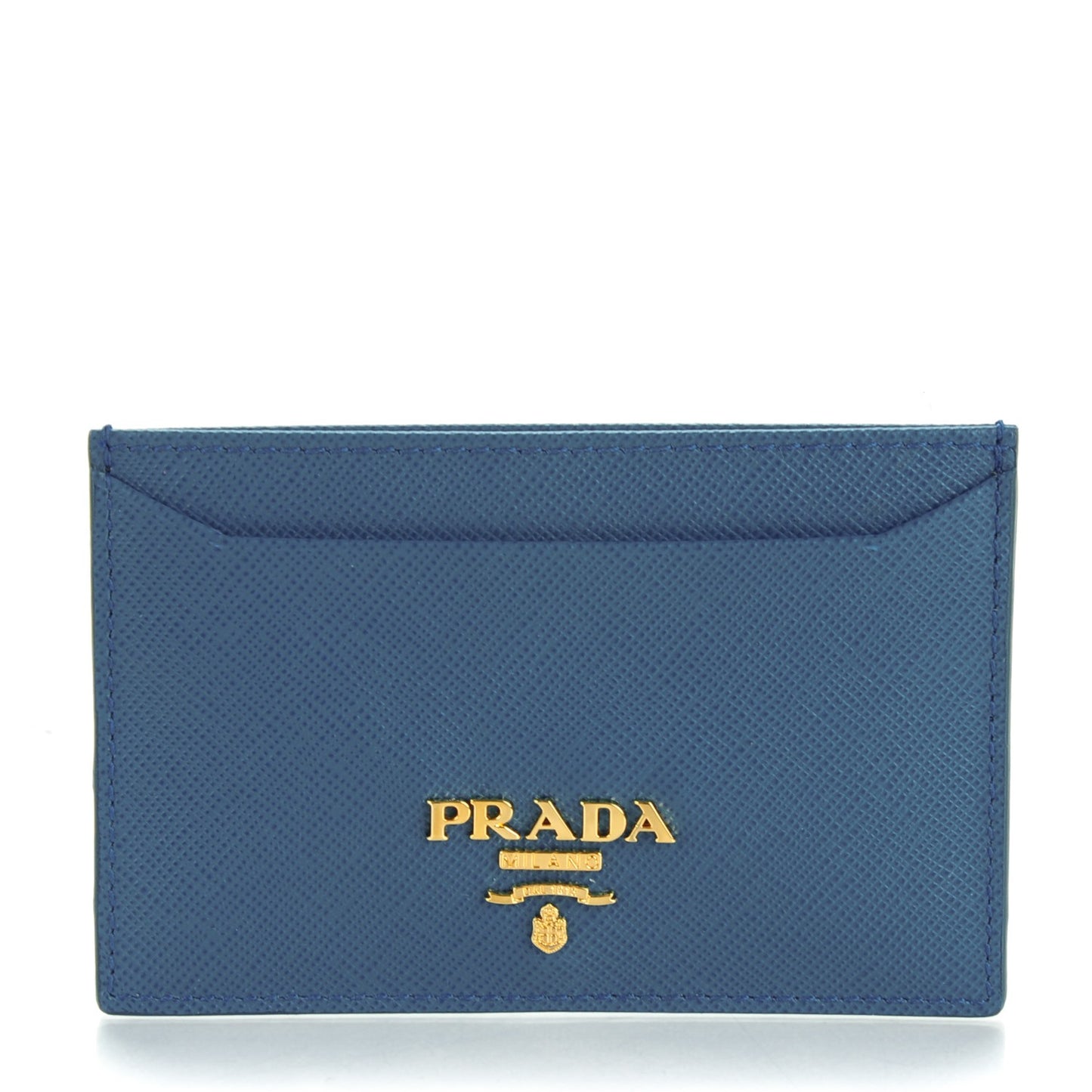 Saffiano Metal Card Case Cobalto