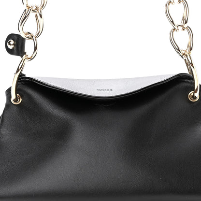 Chloe Shiny Calfskin Mini Juana Shoulder Bag Black 8 of 10