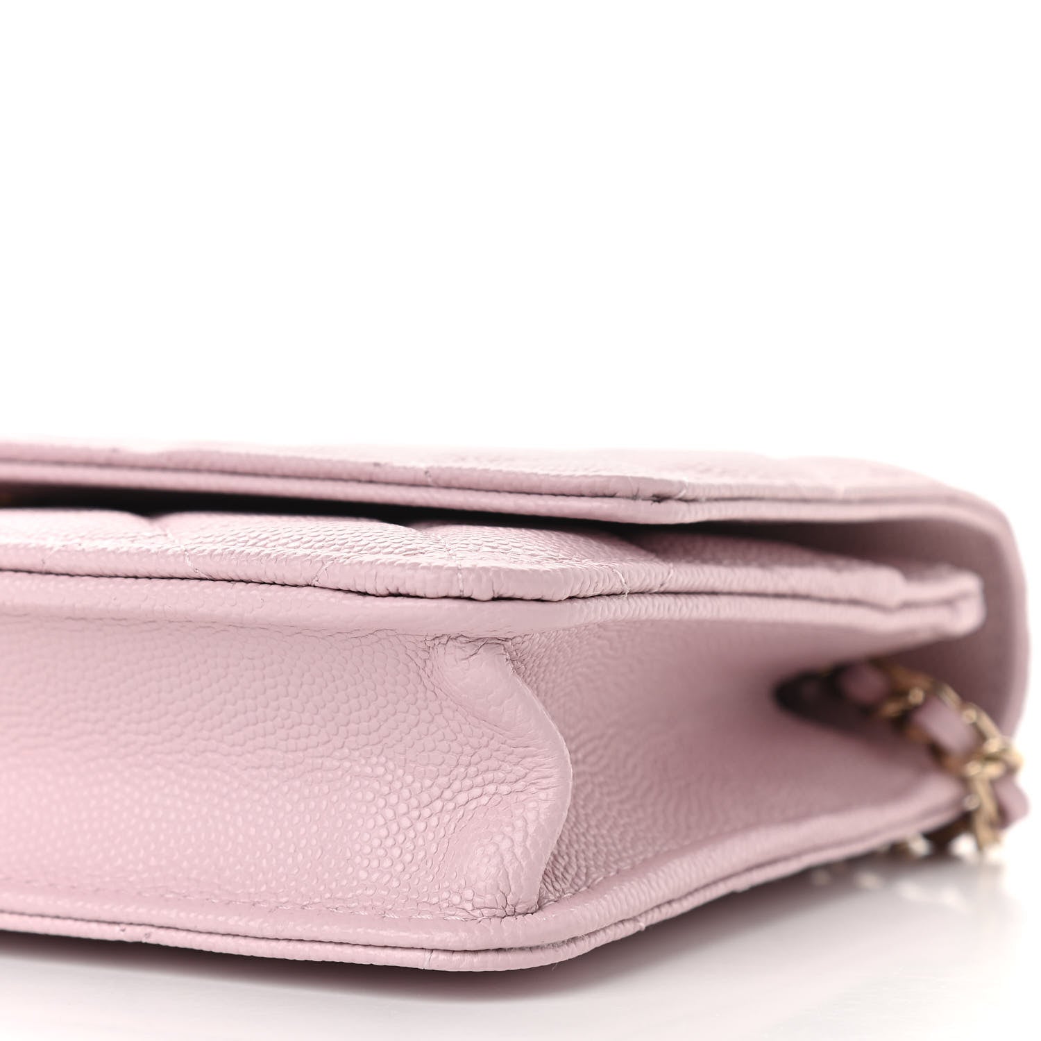 Chanel Caviar Quilted Wallet On Chain WOC Light Pink 11 of 12
