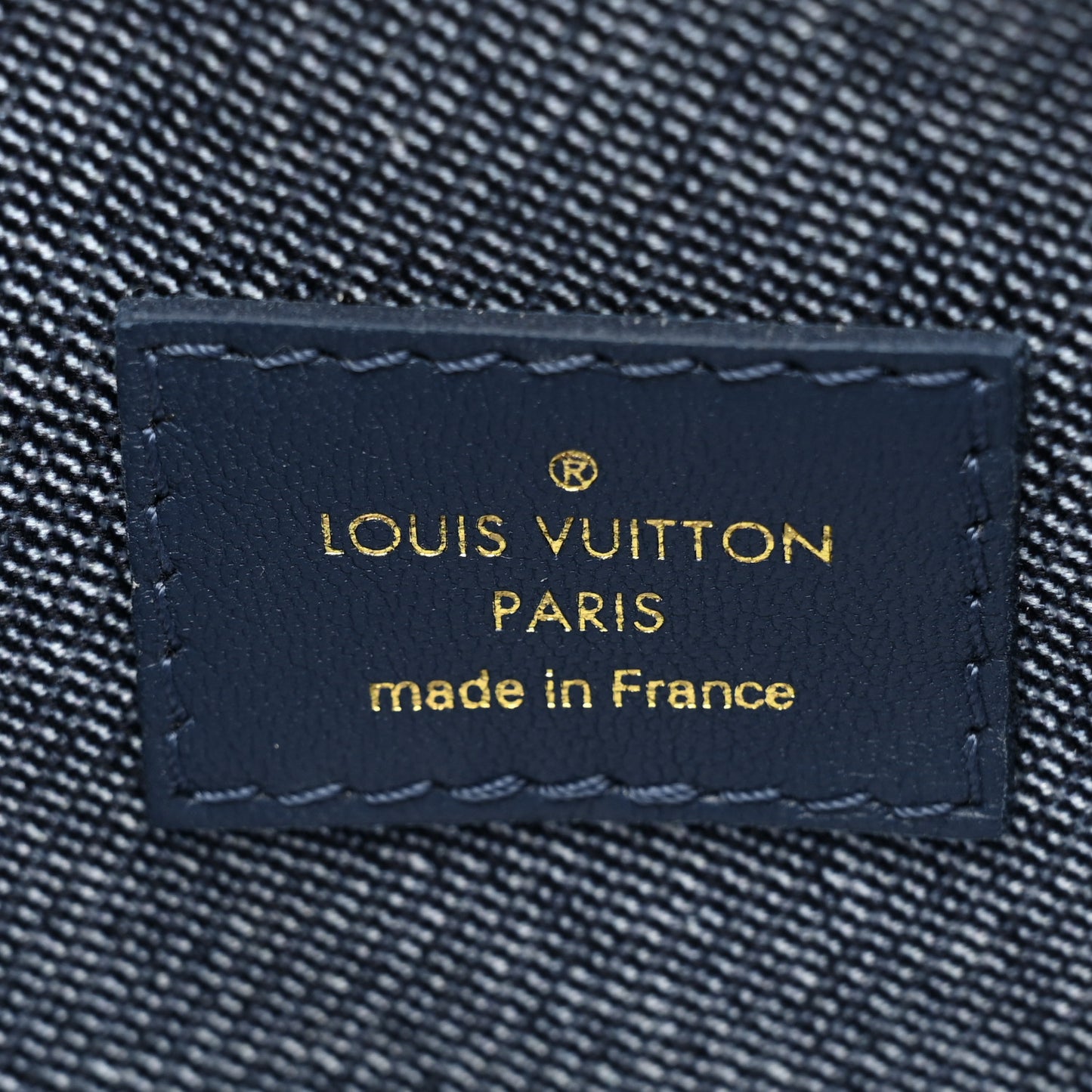 Lambskin Embossed Monogram Coussin PM Denim Blue