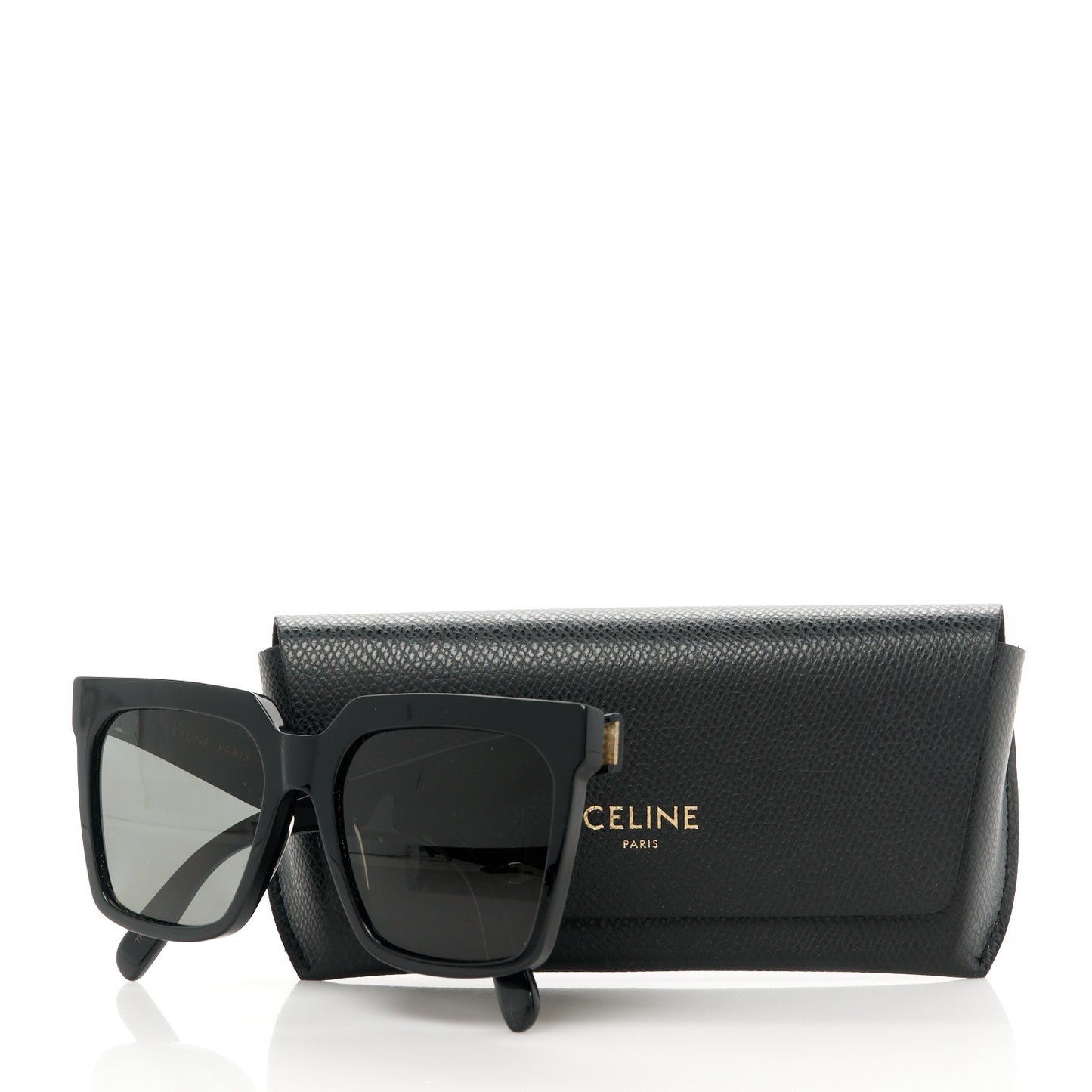 Acetate Polarized Oversized Sunglasses CL4055IN Black