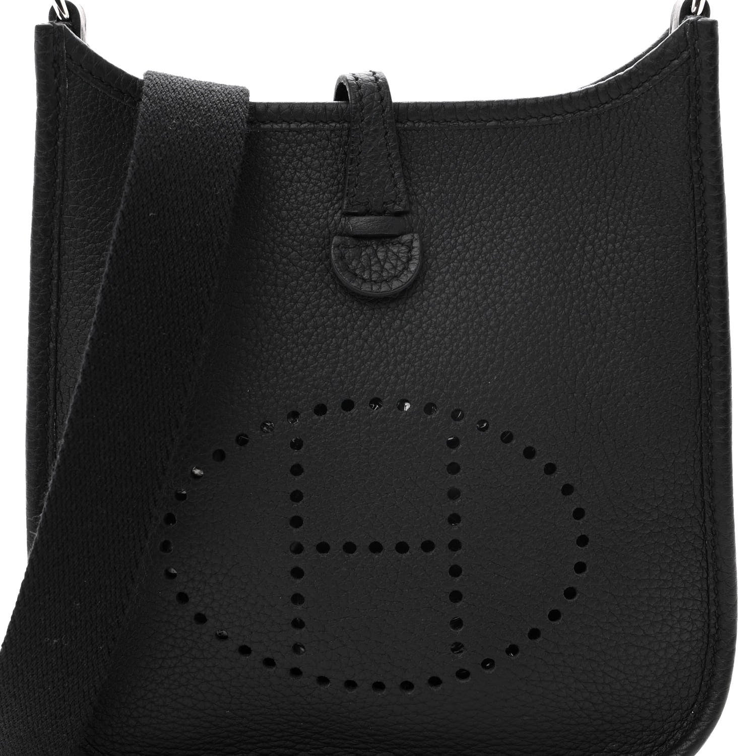 Hermes Taurillon Clemence Evelyne TPM Black 8 of 11
