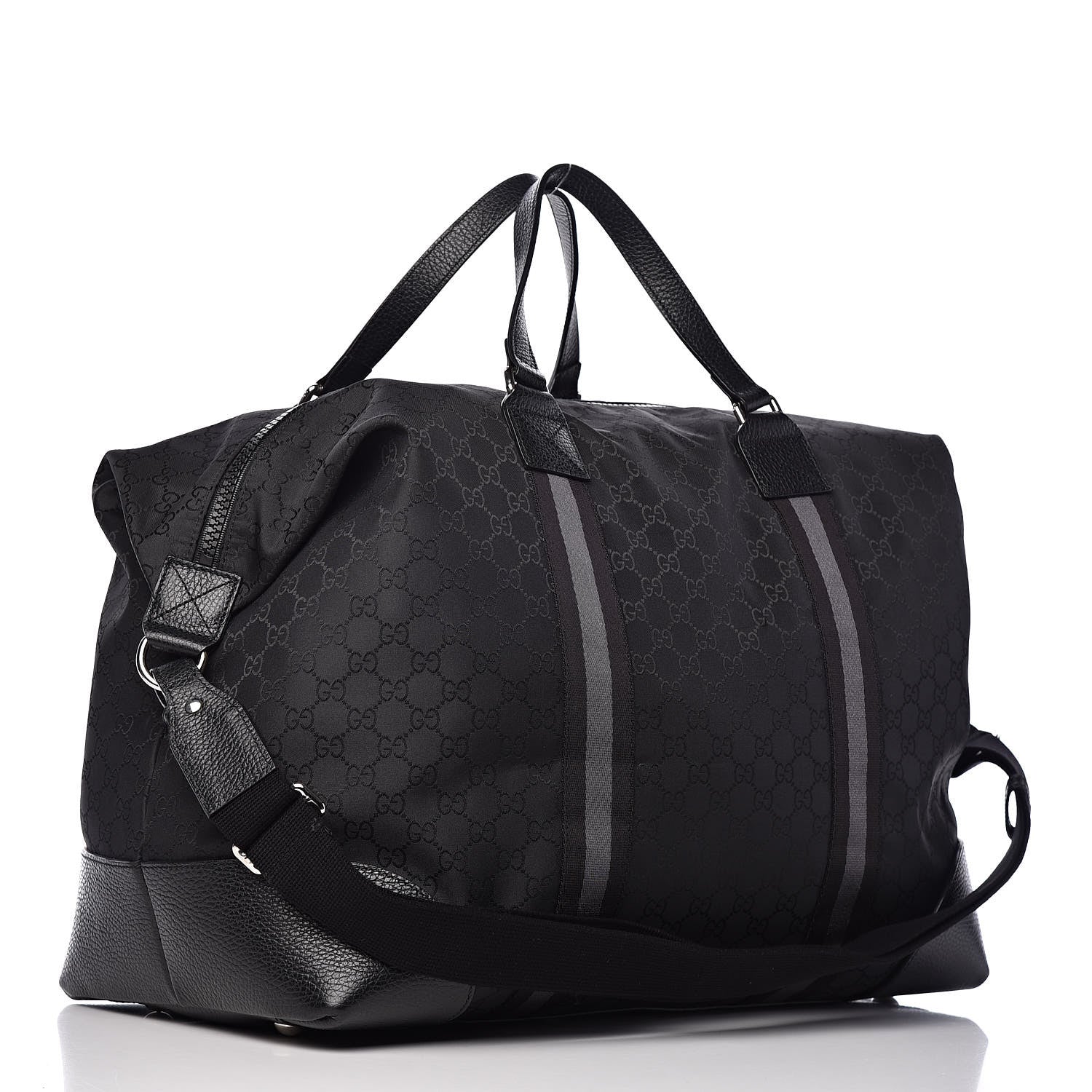 Gucci Nylon Monogram XL Duffle Bag Black 3 of 12