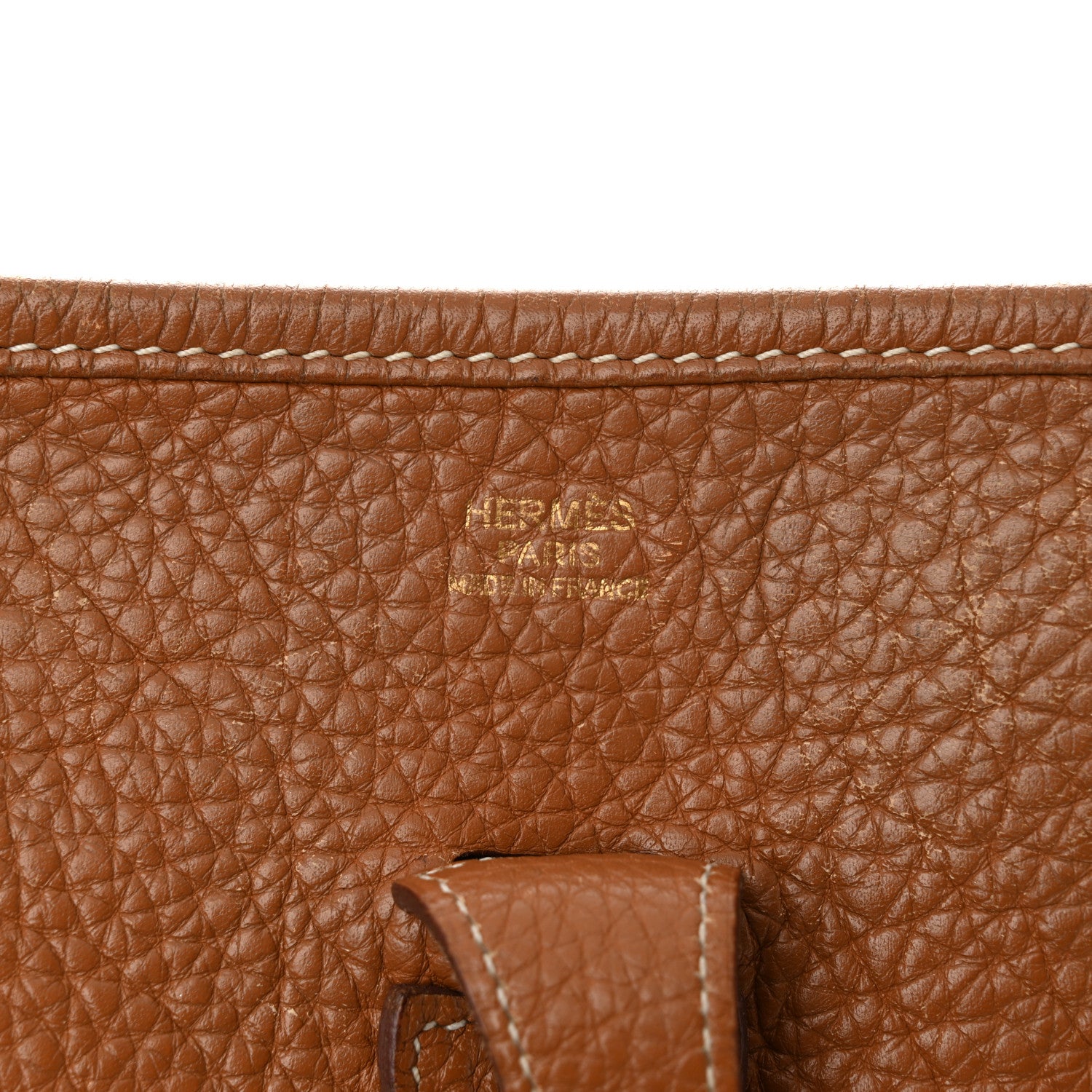 Hermes Taurillon Clemence Evelyne II PM Gold 6 of 13