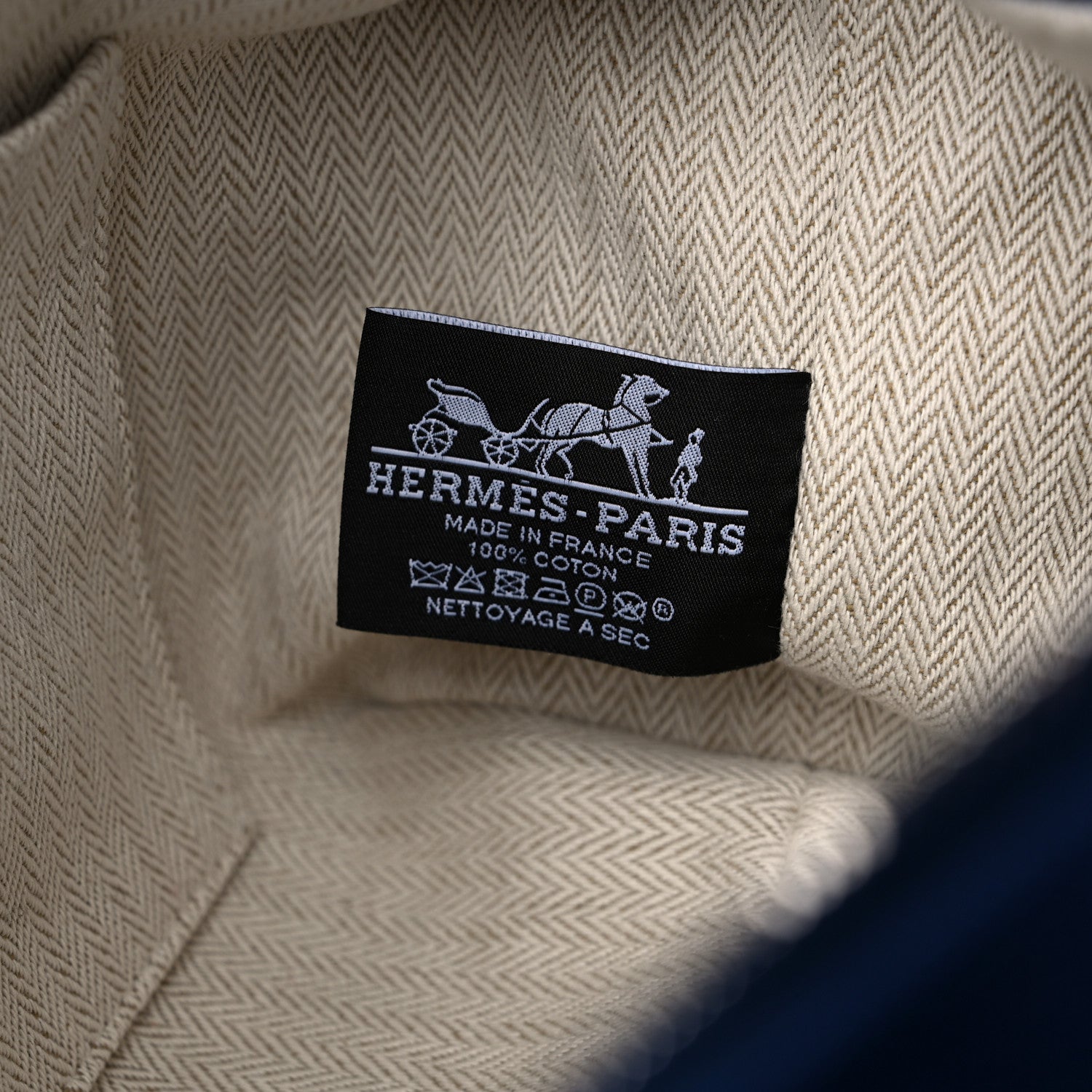 Hermes Canvas Small Bride-A-Brac Pouch Marine 7 of 10
