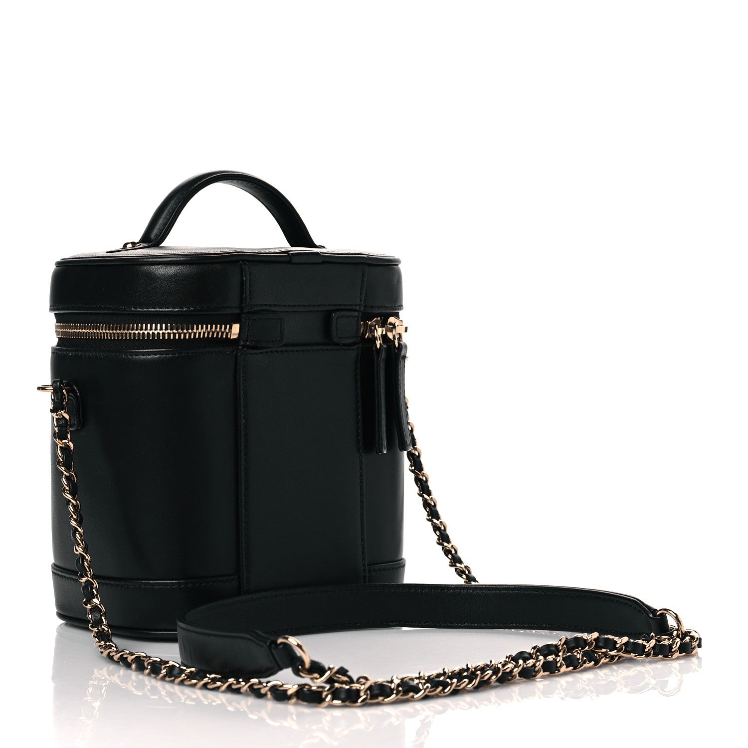 Chanel Lambskin Timeless Vanity Cosmetic Case Black 3 of 10