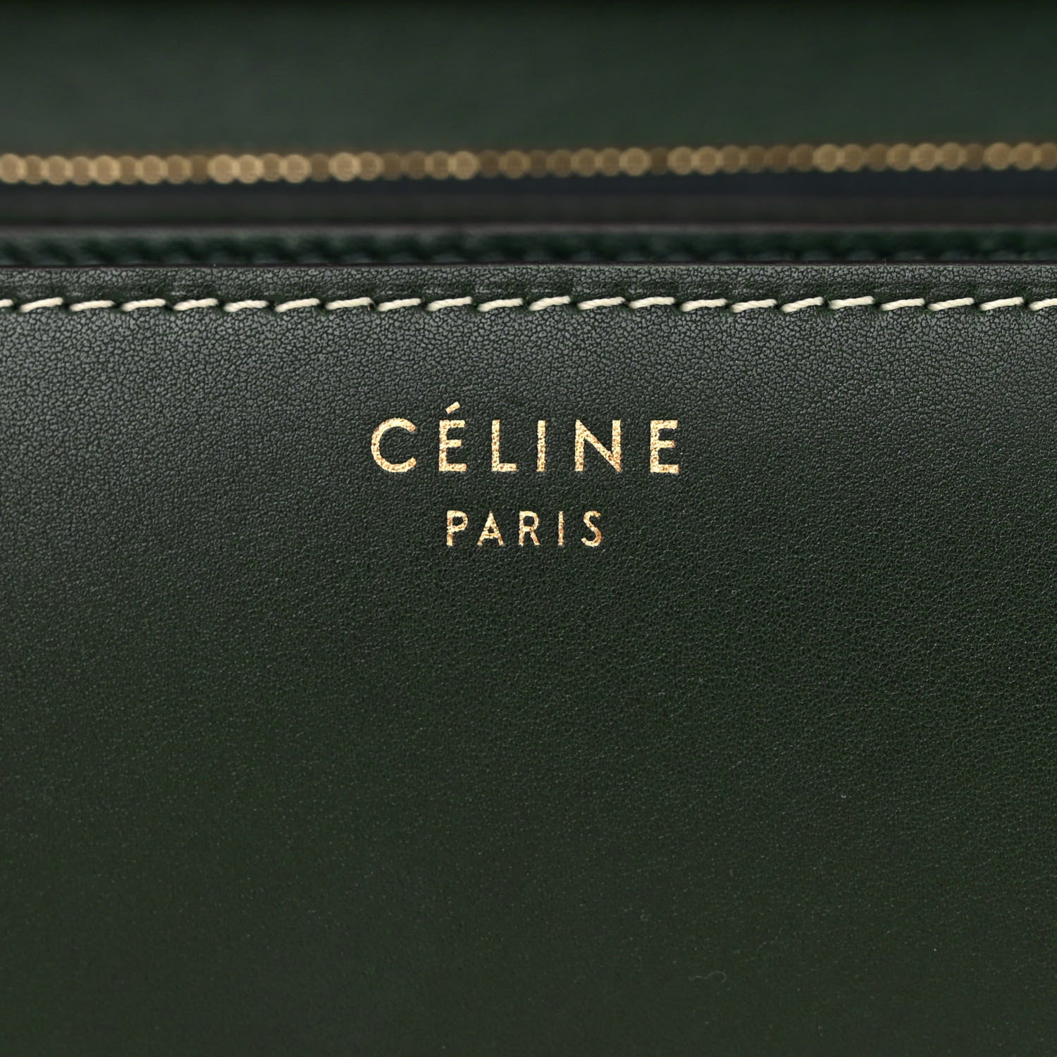 Celine Box Calfskin Medium Classic Box Flap Bag Classic Green 6 of 11