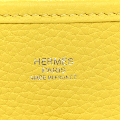 Hermes Taurillon Clemence Evelyne III PM Lime 7 of 11