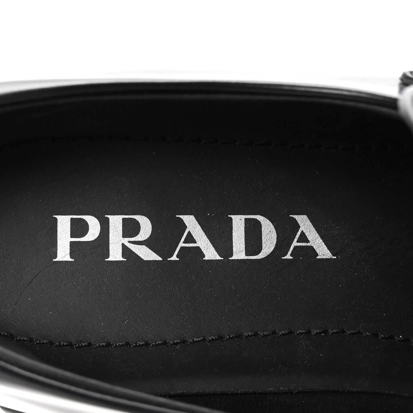 Spazzolato Rois Metal Triangle Logo Monolith 55mm Loafers 38 Black