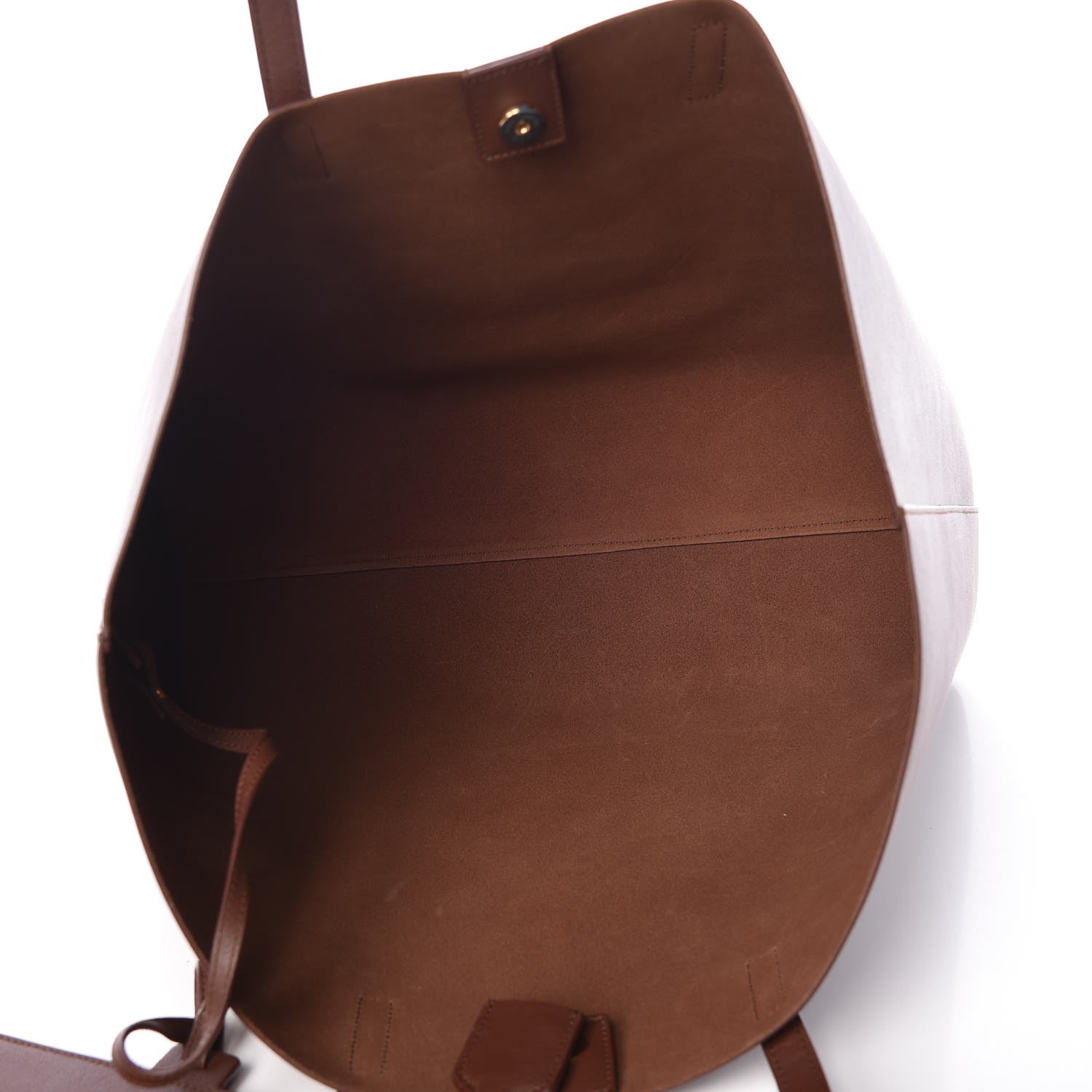 Saint Laurent Calfskin Large Shopping Tote Old Brandy 5 of 13