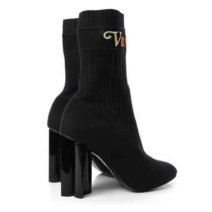 Louis Vuitton Stretch Fabric New Wave Silhouette Ankle Boots 37 Black 4 of 9