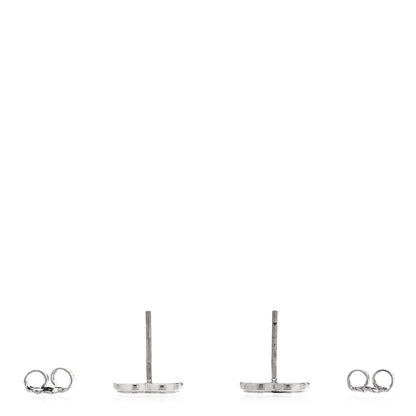 Tiffany Sterling Silver Enamel Mini Return to Tiffany Love Heart Earrings Blue 3 of 4