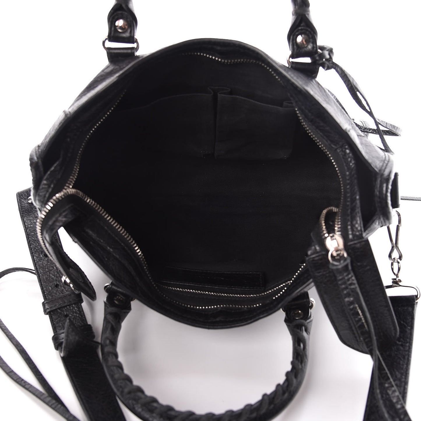 Agneau Classic Silver Hardware S City Black