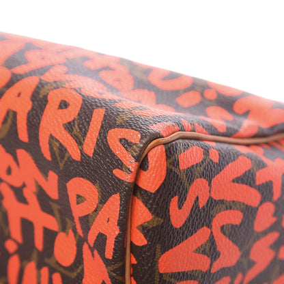 Louis Vuitton Monogram Graffiti Speedy 30 Orange 11 of 13